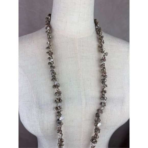 Vintage Sea Snail Shell Beaded Statement Necklace Hawaii Lei Sandial Seashells - Picture 3 of 4